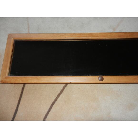 Two Flea Market Display Case Portable Wood with Handels,Velvet Lining 49" long - Picture 8 of 10